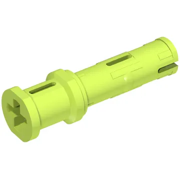 Technic Pin Long with Friction Ridges Lengthwise and Stop Bush [2 Lateral Holes, Small Pin Hole]