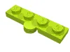 Hinge Plate 1 x 4 Swivel Top / Base - Solid Clip [Complete Assembly]