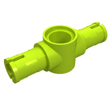 Technic Pin Connector Hub with 2 Pins with Friction Ridges Lengthwise [Big Squared Pin Holes]