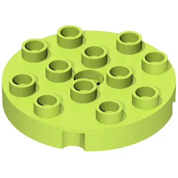 Duplo Plate Round 4 x 4