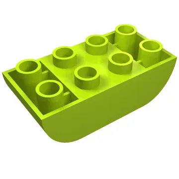 Duplo Brick 2 x 4 Curved Bottom