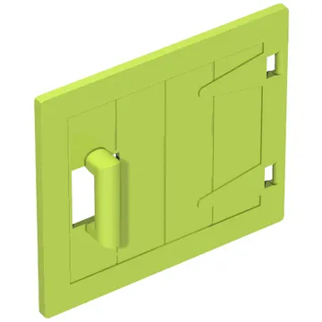 Duplo Door / Lid, Wood Effect