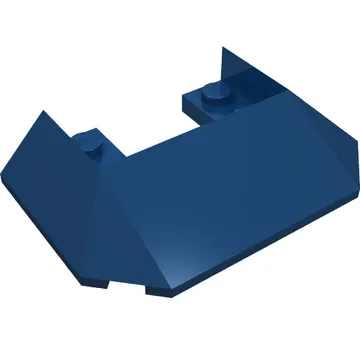Brick Wedged, Sloped 45° 6 x 4 Double / 33°, 5 Bottom Tubes [Train Roof]