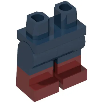 Hips with Dark Blue Legs and Dark Red Boots Pattern