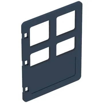 Duplo Door 1 x 4 x 4 with Four Panes