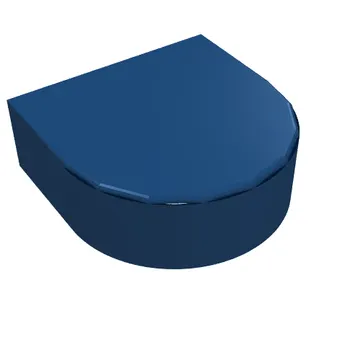 Tile Round 1 x 1 Half Circle
