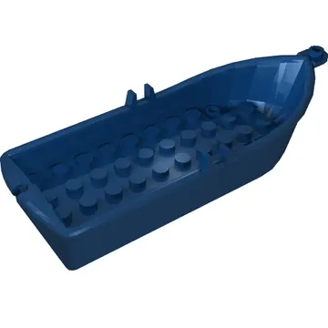 Boat / Rowing Boat 14 x 5 x 2 with Oarlocks [2 Hollow Inside Studs]