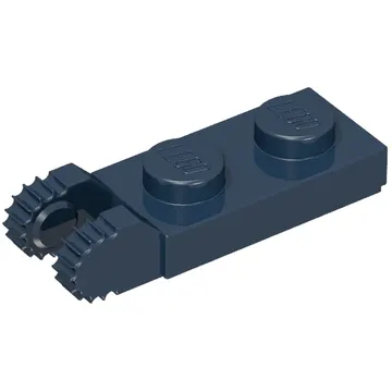 Hinge Plate 1 x 2 Locking with 2 Fingers On End, with Groove, 9 Teeth