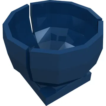 Cylinder Hemisphere 2 x 2 Ball Turret Socket Base