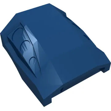 Brick Curved 2 x 2 No Studs - 3 Recessed Side Ports