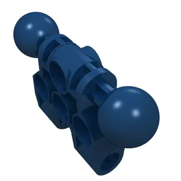 Large Figure Skeletal, Torso, Lower, with 2 Ball Joints, 2 Axle Holes, and 4 Holes (Vahki)
