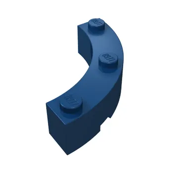 Brick Round Corner 4 x 4 Macaroni Wide with 3 Studs
