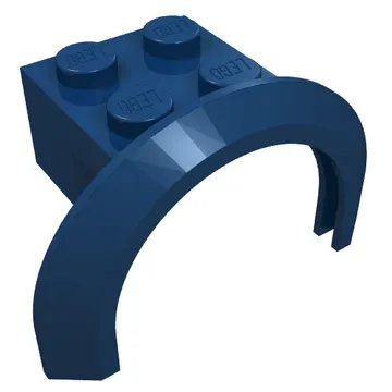 Wheel Arch, Mudguard 4 x 2 1/2 x 2 with 2 x 2 Plate