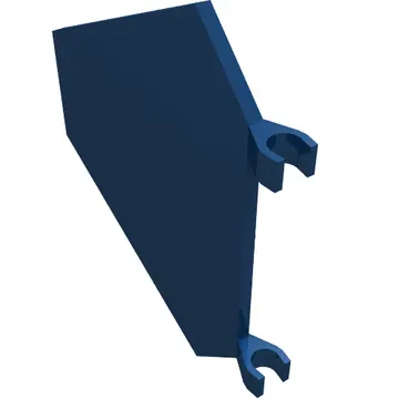 Flag 5 x 6 Hexagonal with C Clips