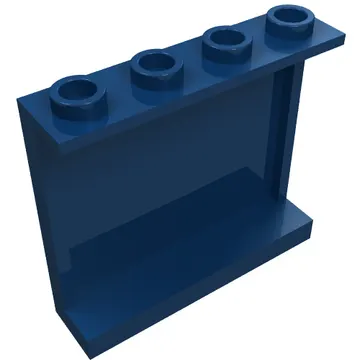 Panel 1 x 4 x 3 [Side Supports / Hollow Studs]