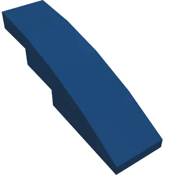 Brick Curved 4 x 1 No Studs [Stud Holder with Asymmetric Ridges]