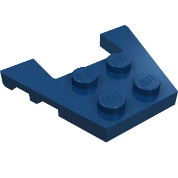 Wedge Plate 3 x 4 with Stud Notches [Reinforced Underside]