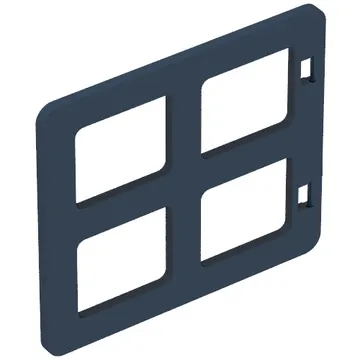 Duplo Door / Window with Four Equal Square Cornered Panes