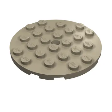 Plate Round 6 x 6 with Hole