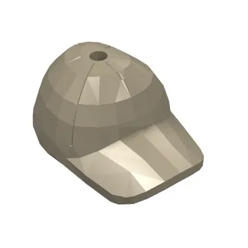Hat / Cap Short Curved Bill with Seams and Hole on Top