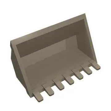 Construction Vehicle Bucket 3 x 6, 7 Hinge Teeth