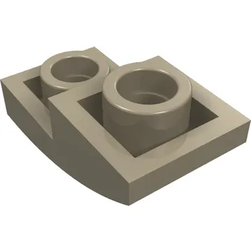 Brick Curved Inverted 2 x 1