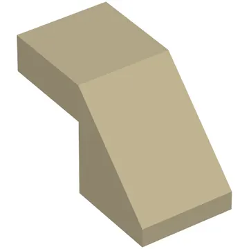 Brick Sloped 45° 2 x 1 with 2/3 Inverted Cutout and no stud