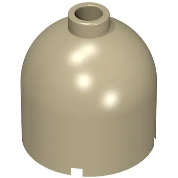 Brick Round 2 x 2 x 1 2/3 Dome Top, Blocked Open Stud