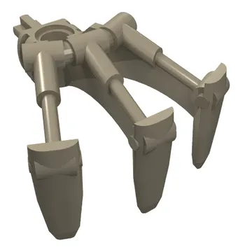 Large Figure Weapon, Claw, Triple, with Axle