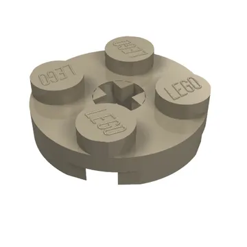 Plate Round 2 x 2 with Axle Hole Type 1 (+ Opening)