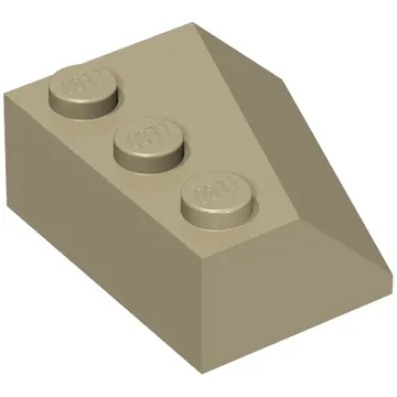 Brick Wedged, Sloped 45° 3 x 3 Left