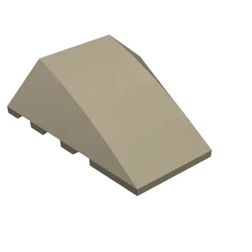Brick Wedged, Curved 4 x 4 No Top Studs