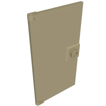Door 1 x 4 x 6 Smooth with Chamfered Handle Plinth