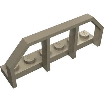 Plate Special 1 x 6 with Train Wagon End Fence