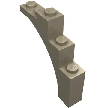Brick Arch 1 x 5 x 4 [Irregular Bow, Raised Underside Cross Supports]
