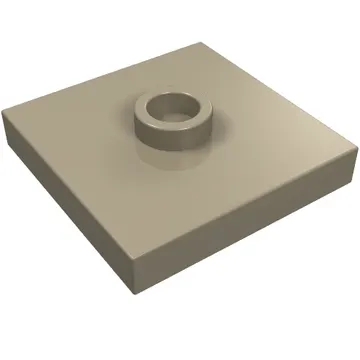 Plate Special 2 x 2 with Groove and Center Stud (Jumper)