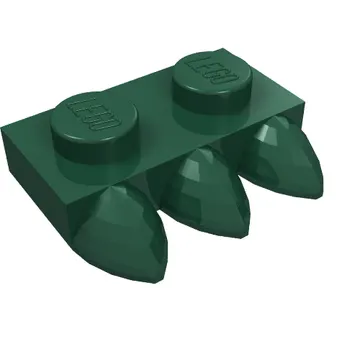 Plate Special 1 x 2 with Three Teeth [Tri-Tooth]