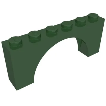 Brick Arch 1 x 6 x 2 - Thin Top without Reinforced Underside [New Version]