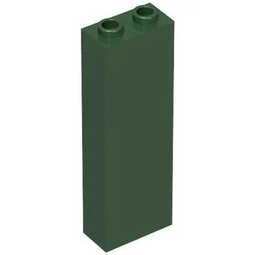 Brick 1 x 2 x 5 with Blocked Open Studs and Bottom Stud Holder with Asymmetric Ridges