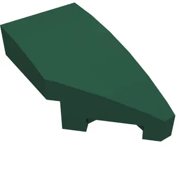 Brick Wedged, Curved 2 x 1 with Stud Notch Right
