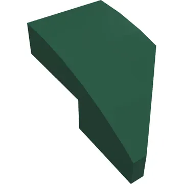 Brick Wedged, Curved 2 x 1 with Stud Notch Left