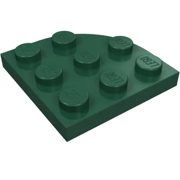 Plate Round Corner 3 x 3