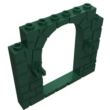 Door Frame 1 x 8 x 6 with Moulded Stone Print and Clips