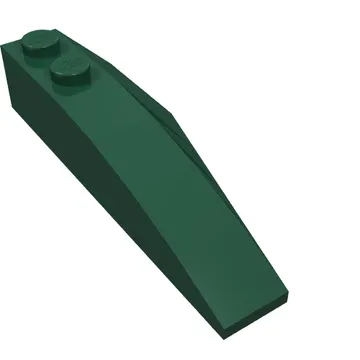 Brick Wedged, Curved 6 x 2 Left, Inner Ridges