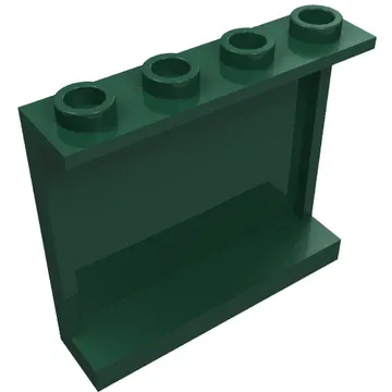 Panel 1 x 4 x 3 [Side Supports / Hollow Studs]