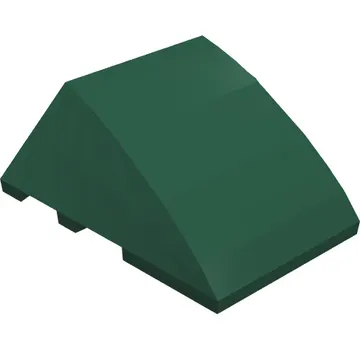 Brick Wedged, Curved 4 x 3 No Studs [Plain]