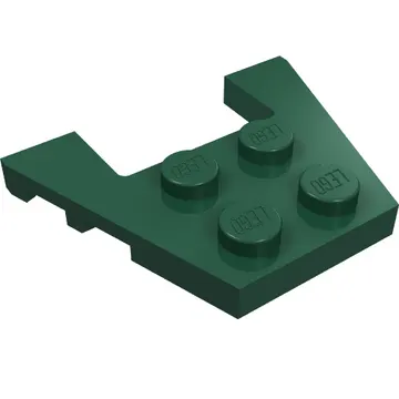 Wedge Plate 3 x 4 with Stud Notches [Reinforced Underside]
