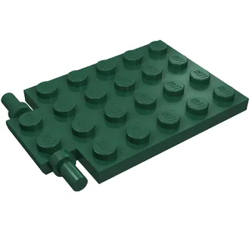 Plate Special 4 x 6 with Trap Door Hinge [Long Pins]