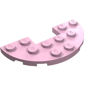 Plate Round Half 3 x 6 with 1 x 2 Cutout