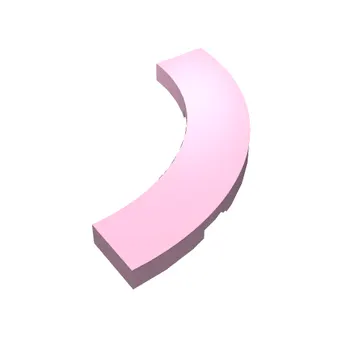 Tile 4 x 4 Curved, Macaroni